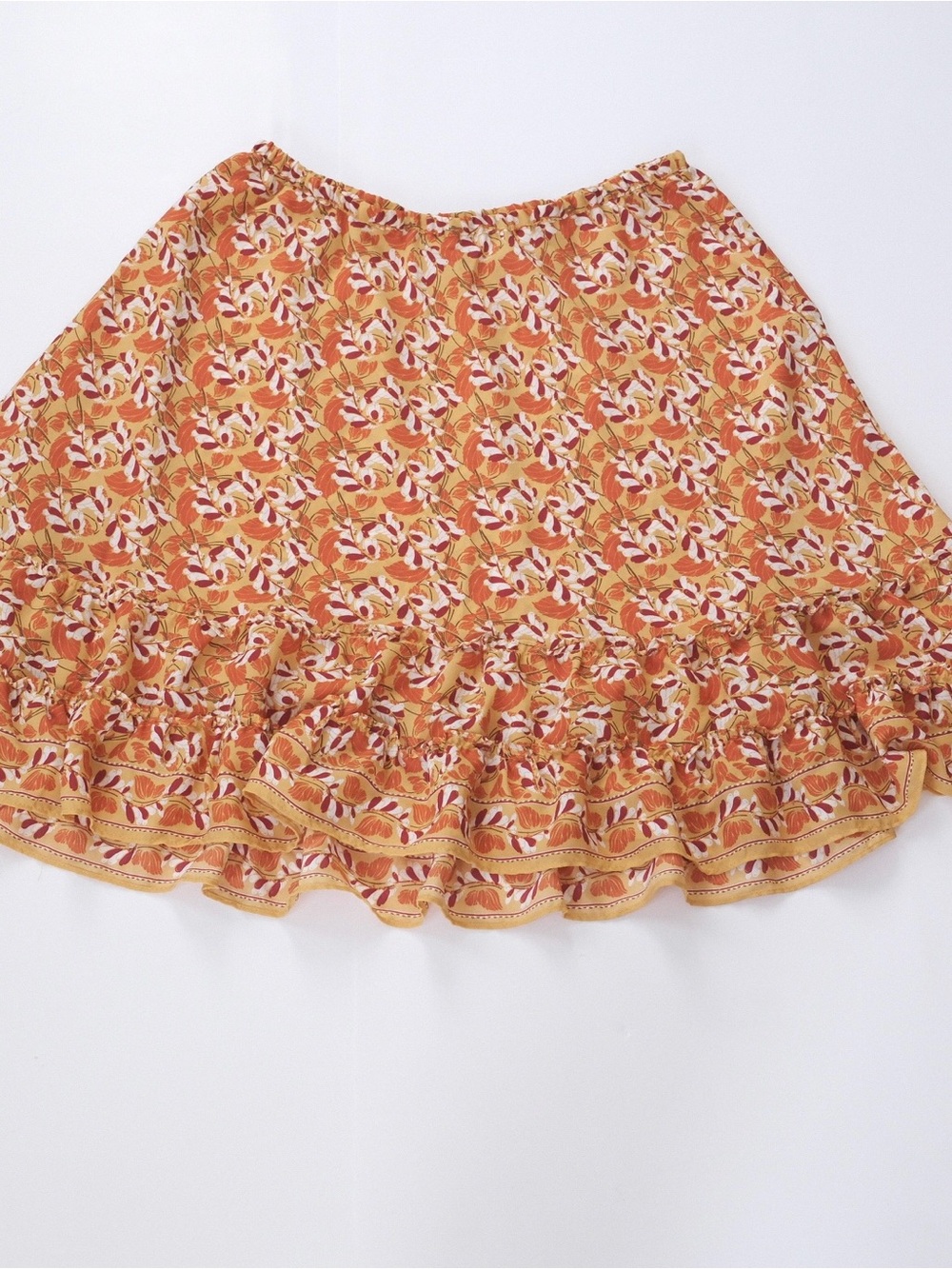 Max Studio Yellow Floral Skirt - Size Small